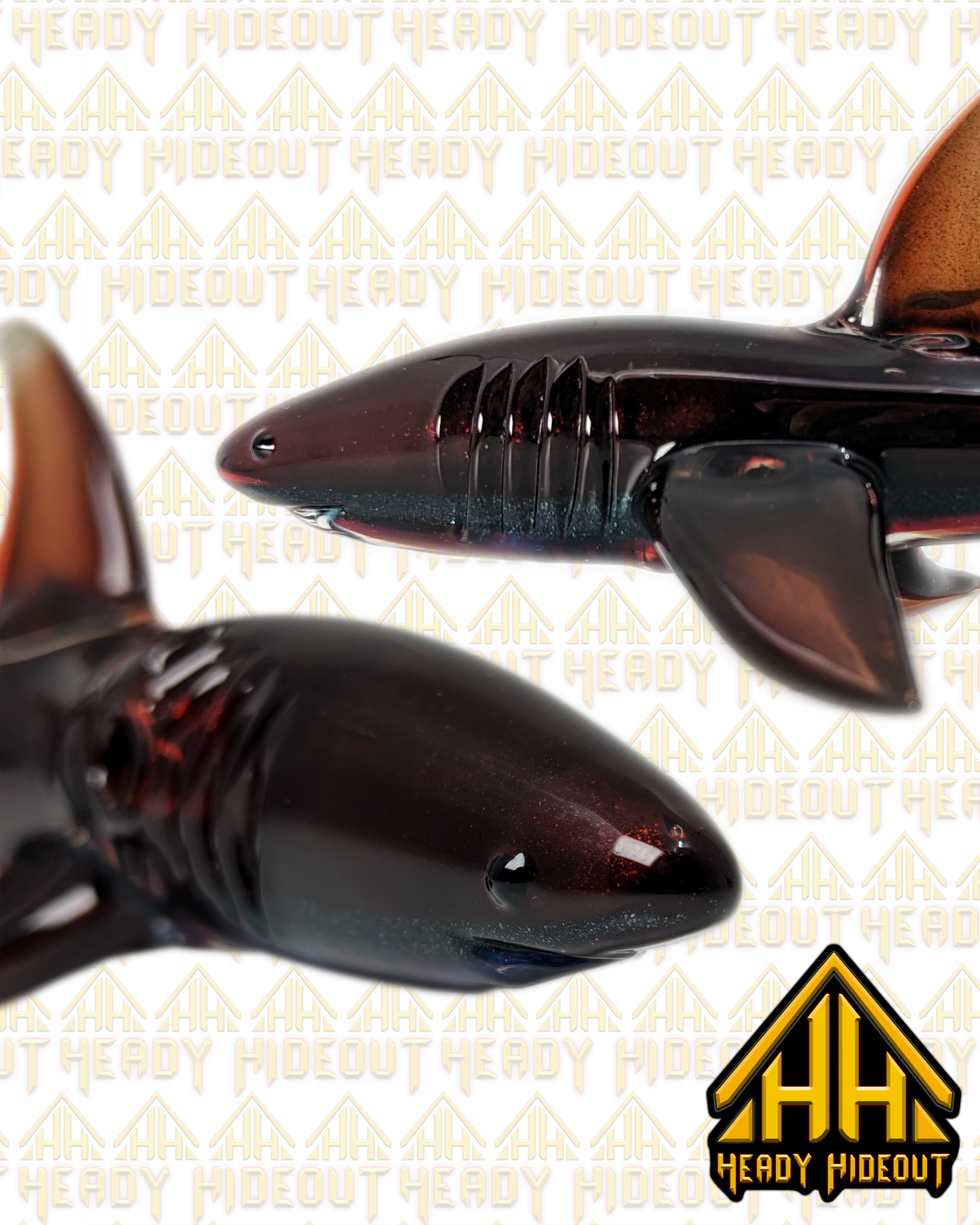π¦ Hollow Thresher Shark Sculpture by Mako Glass