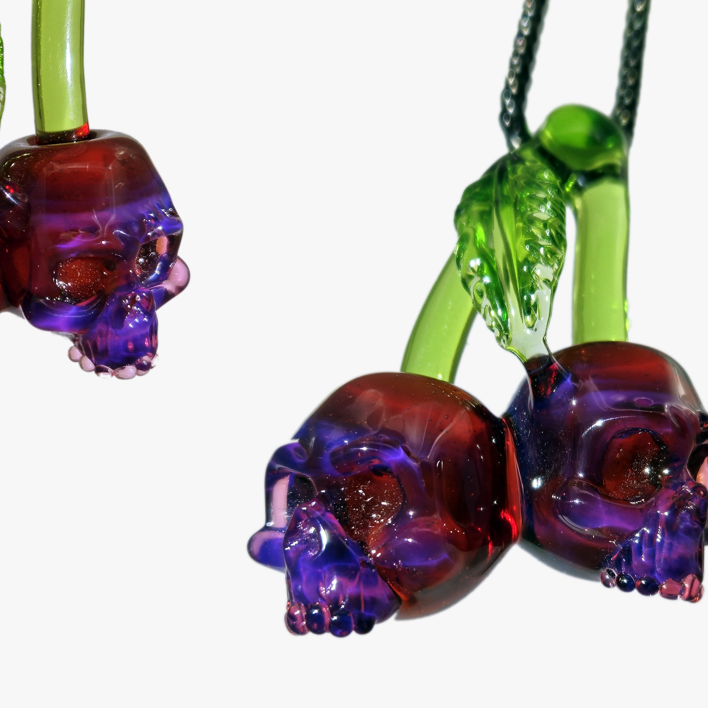 Cherry Skulls pendant by Nathan Belmont