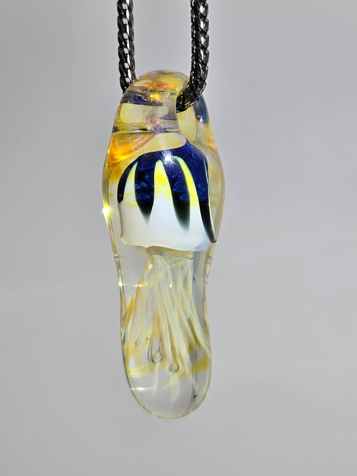 Exotic Starcap Jellyfish Pendant by Antihero Glass