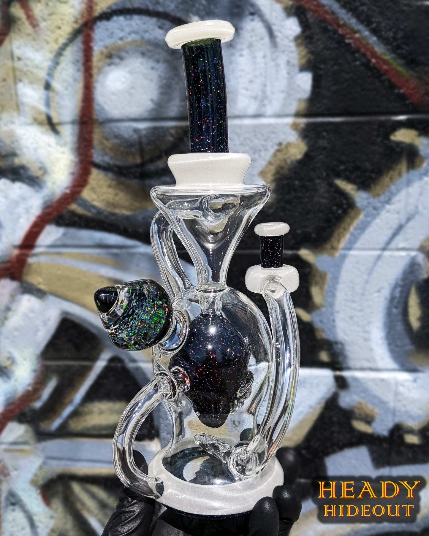 👽 Crushed Opal Alien Recycler by "Pieces of Art 801" & "Roscoe glass"