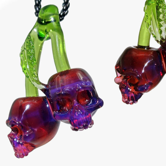 Cherry Skulls pendant by Nathan Belmont