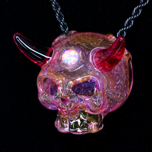 Karmaline Skull Pendant by Gher Glass